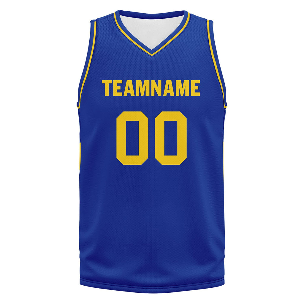 Custom Blue Classic Style Sports Uniform Basketball Jersey BBJ01-D020105-12