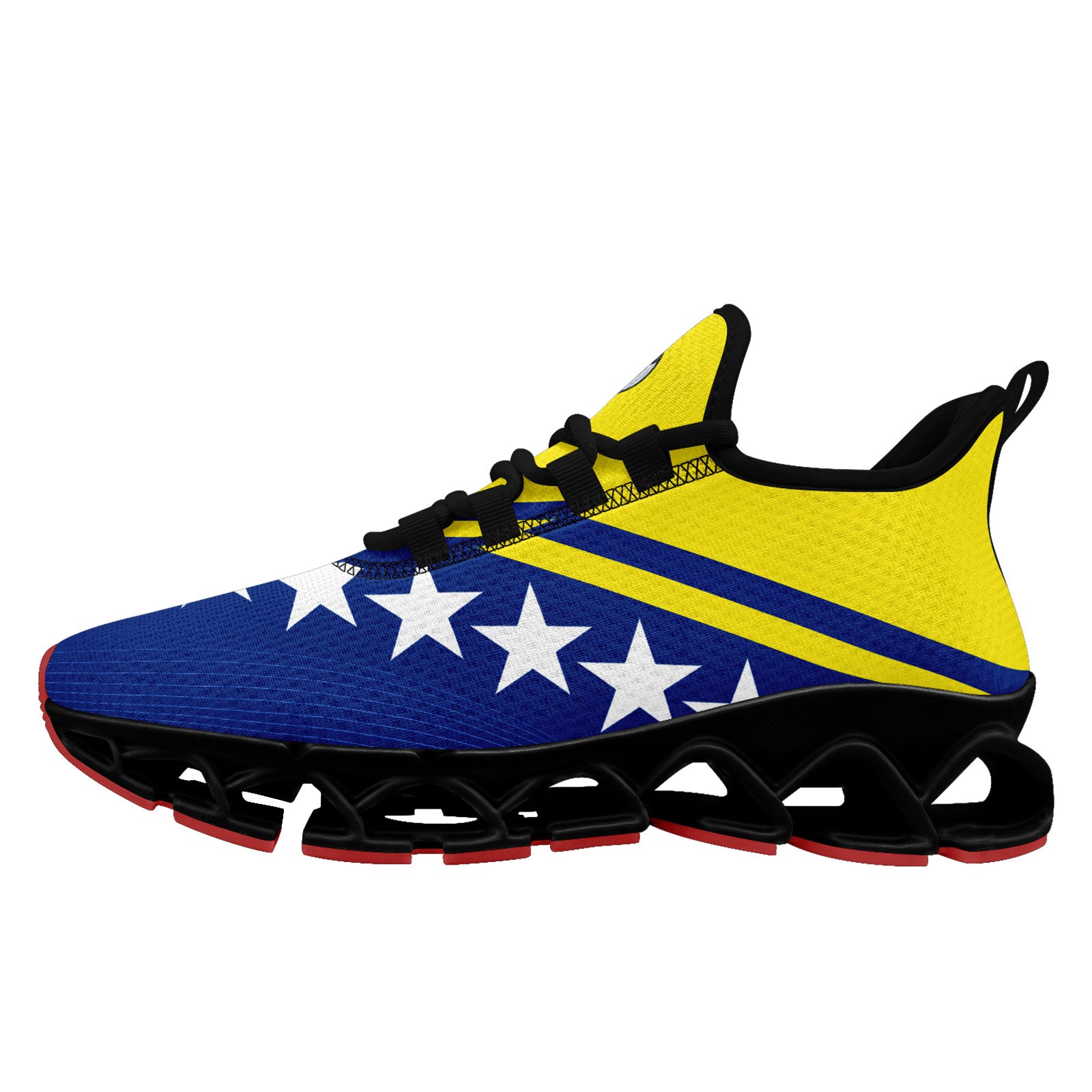Custom Curaçao 2026 World Cup Sneakers DIY Country Flag Running Shoes Lightweight Sport Shoes Gift for Football Fans Personalized Team Name and Logo FN003XD-F009091-5