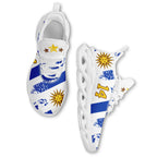 Custom Uruguay 2026 World Cup Sneakers DIY Country Flag Running Shoes Lightweight Sport Shoes Gift for Football Fans Personalized Team Name and Logo FN003-F009122-10