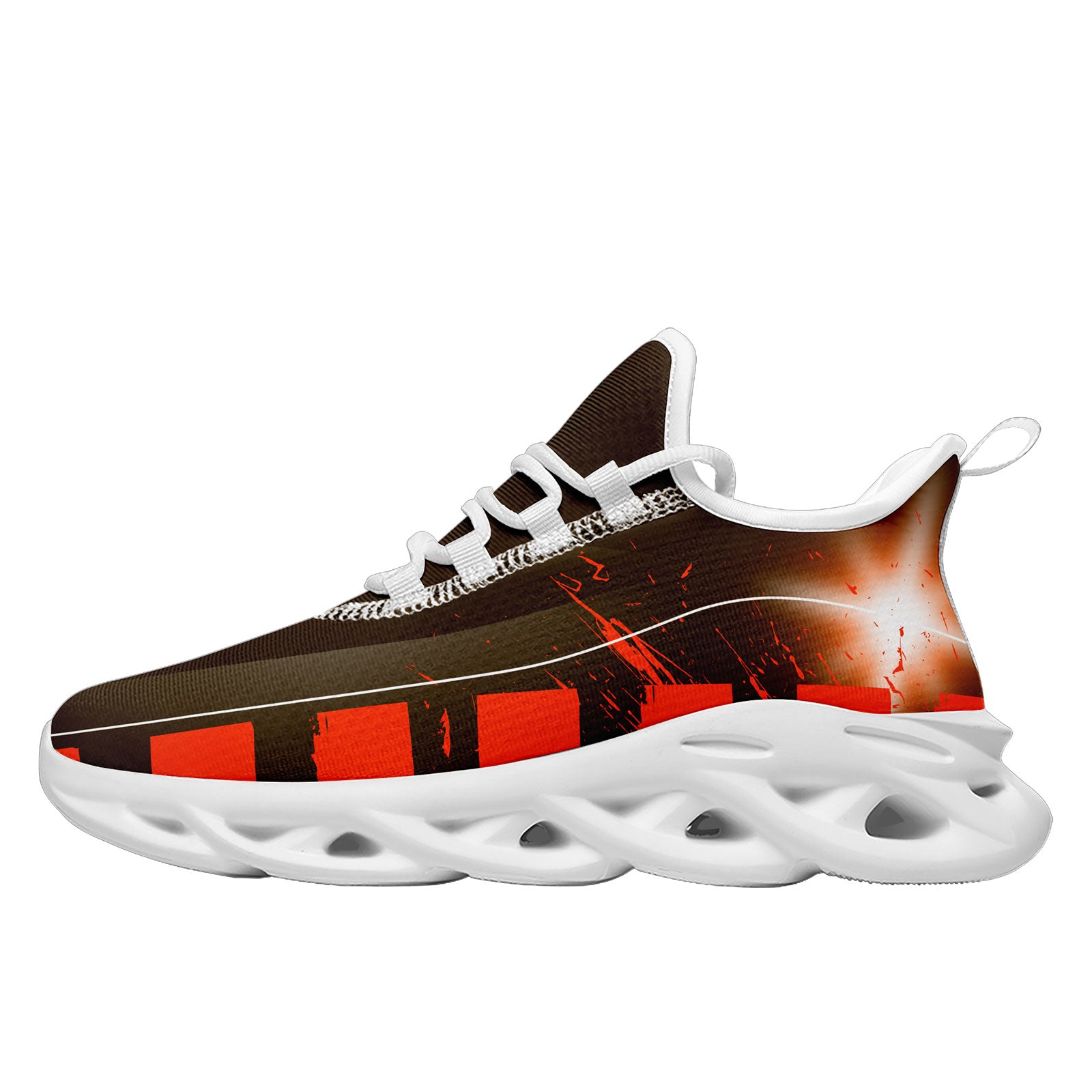 Custom Orange Brown Cleveland Maxsoul Shoes Personalized Sneaker FN003-D020260-8