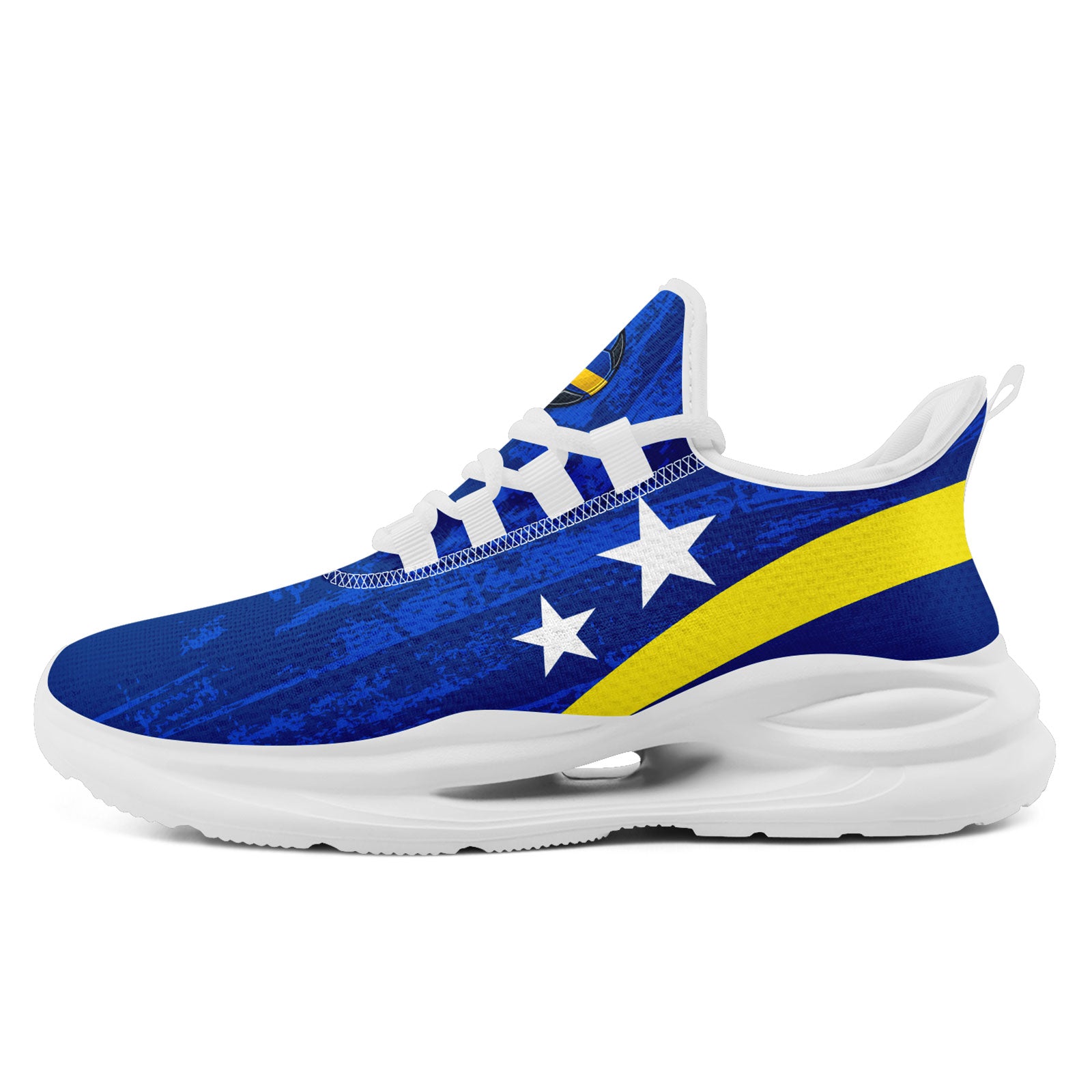 Custom Curaçao 2026 World Cup Sneakers DIY Country Flag Running Shoes Lightweight Sport Shoes Gift for Football Fans Personalized Team Name and Logo FN079-F009087-2