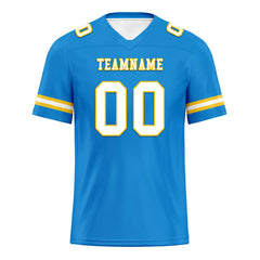 Custom Light Blue Los Angeles Personalized Authentic Football Jersey FBJ02-E0601-11