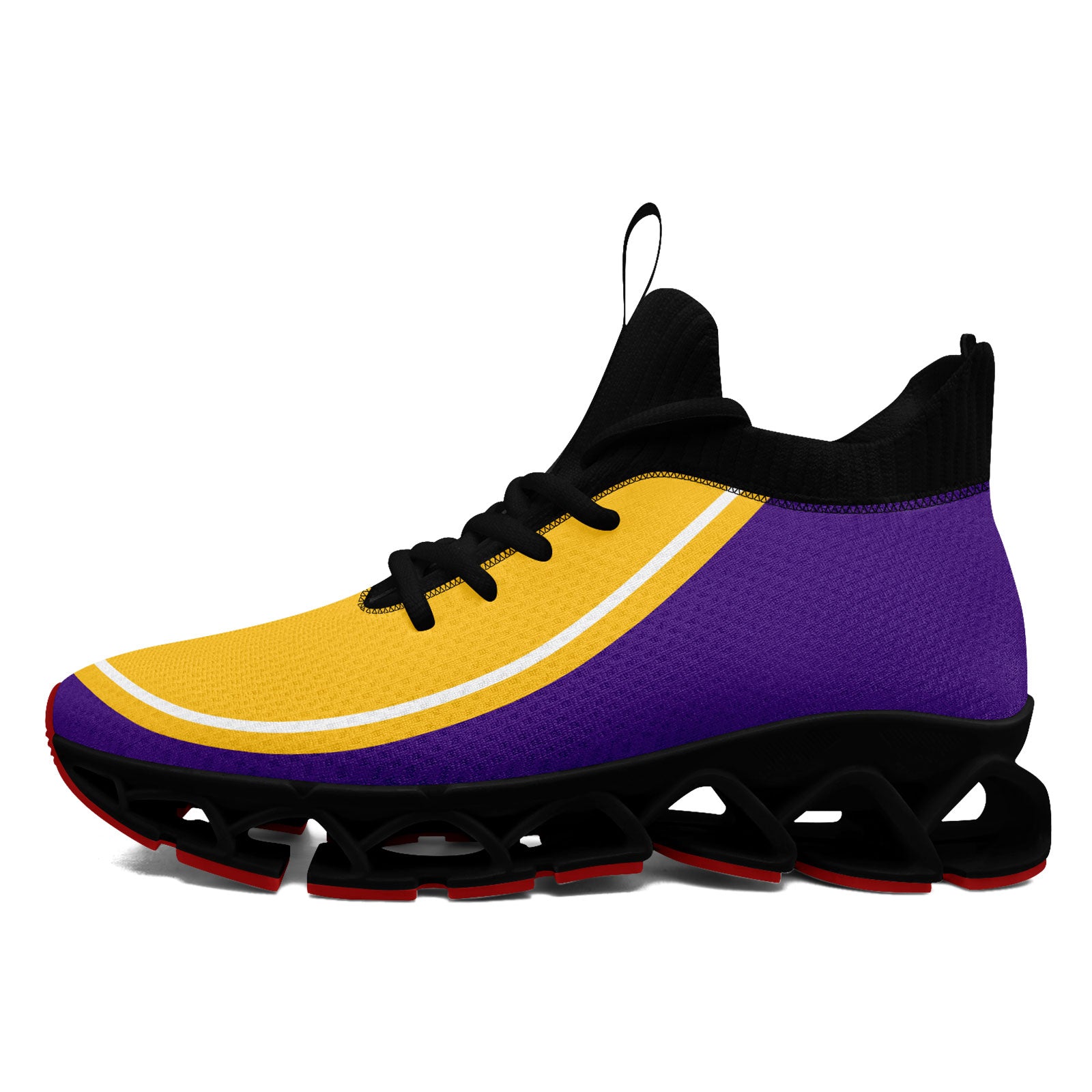 Custom Purple Yellow Maxsoul Shoes Personalized Sneaker FN030XD-D020388-26