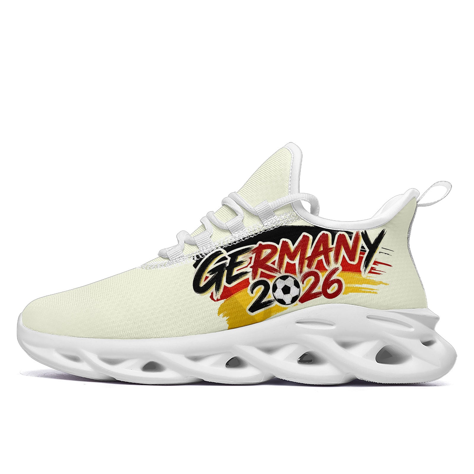 Custom Germany 2026 World Cup Sneakers DIY Country Flag Running Shoes Lightweight Sport Shoes Gift for Football Fans Personalized Team Name and Logo FN003-F025035-10