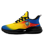 Custom Ecuador 2026 World Cup Sneakers DIY Country Flag Running Shoes Lightweight Sport Shoes Gift for Football Fans Personalized Team Name and Logo FN079-F009088-2