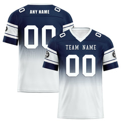 Custom Blue White Dallas Personalized Authentic Football Jersey FBJ02-D020249-9