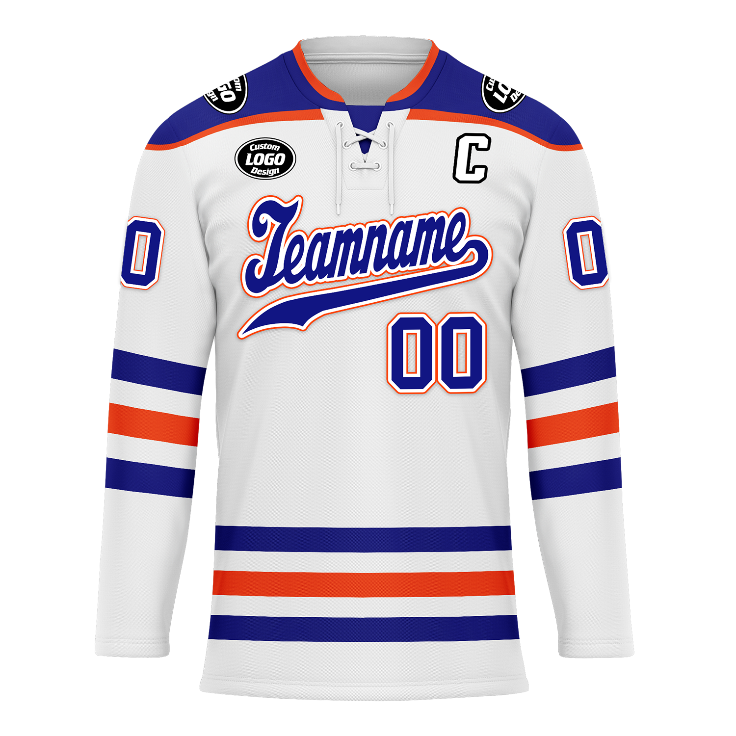 Custom White Blue Personalized Hockey Jersey HCKJ01-D0a70c7