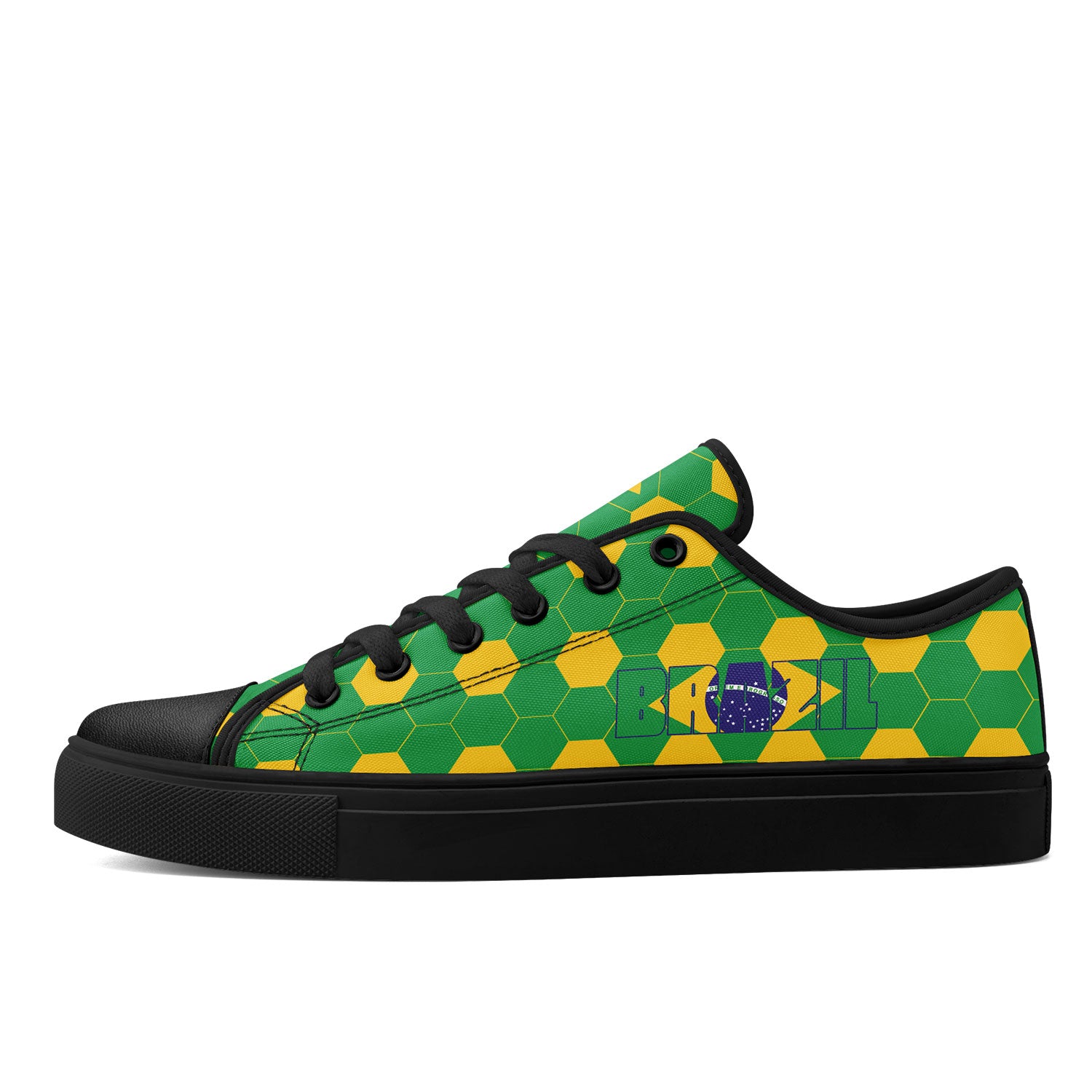 Custom 2026 World Cup Brazil Sneakers DIY Country Flag Running Shoes Lightweight Sport Shoes Gift for Football Fans Personalized Team Name and Logo FN027-F027054-5