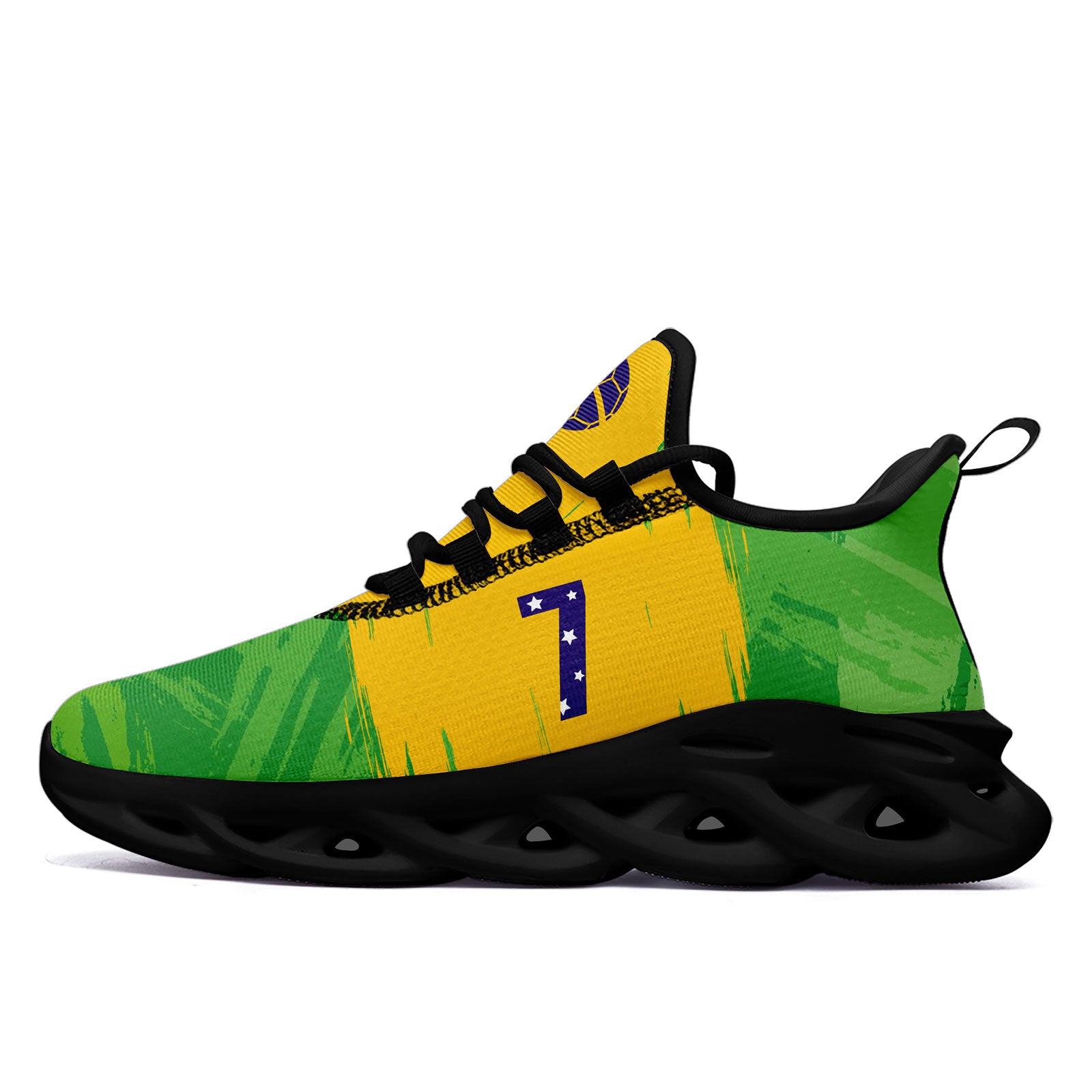 Custom 2026 World Cup Brazil Sneakers DIY Country Flag Running Shoes Lightweight Sport Shoes Gift for Football Fans Personalized Team Name and Logo FN003-F027077-3