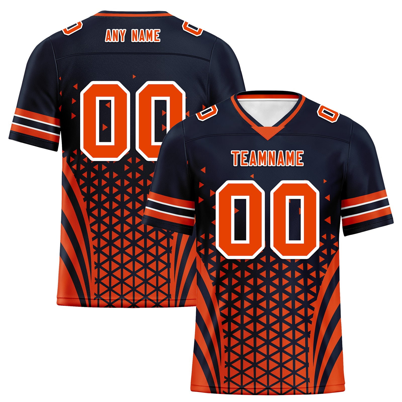 Custom Black Orange Illinois Football Jersey and Sports Shoes Combo Offer Personalized Combo ZH-D023031-7