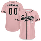 Custom Pink Classic Style Black Personalized Authentic Baseball Jersey UN002-bd0b00d8-b8