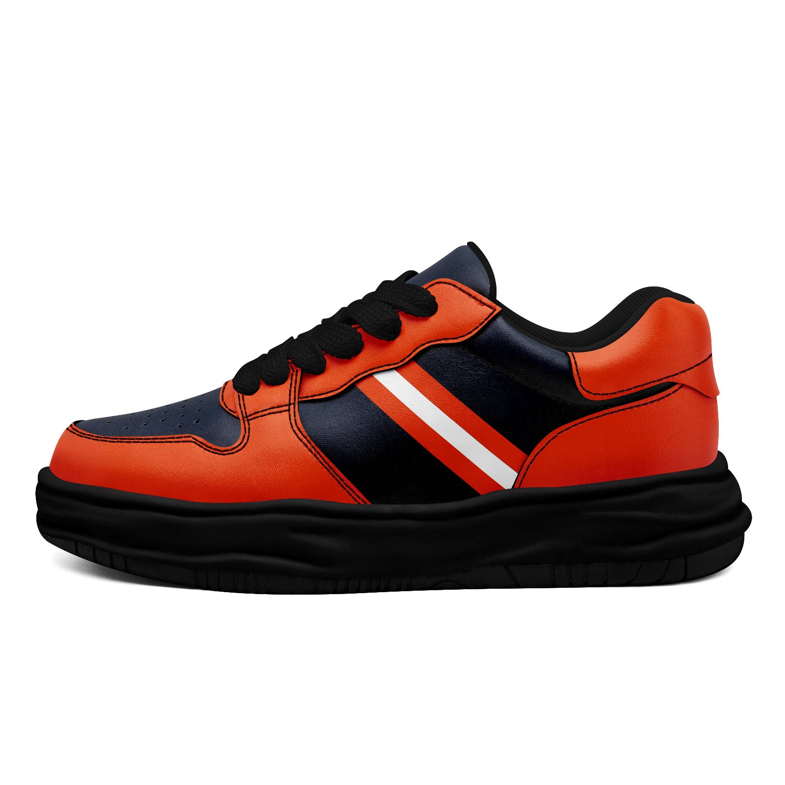 Custom Blue Orange Chicago Shoes Personalized Sneaker FN032-D020389-7