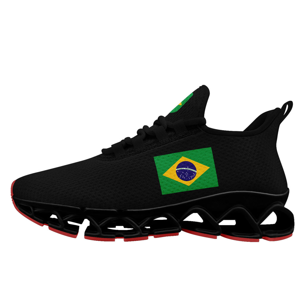 Custom 2026 World Cup Brazil Sneakers DIY Country Flag Running Shoes Lightweight Sport Shoes Gift for Football Fans Personalized Team Name and Logo FN003XD-F027047-3