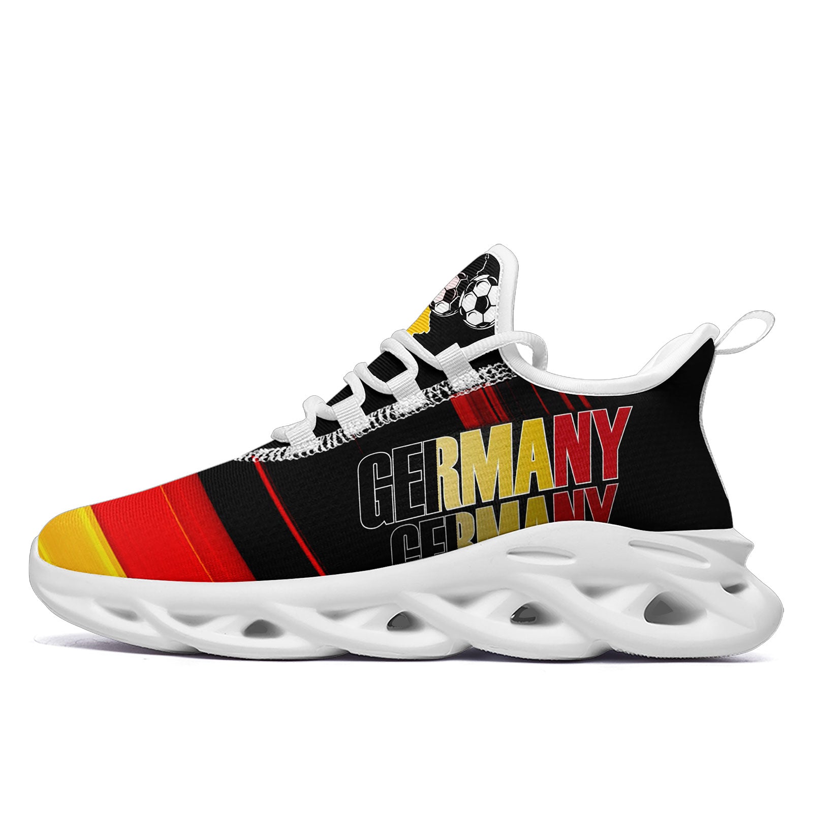 Custom Germany 2026 World Cup Sneakers DIY Country Flag Running Shoes Lightweight Sport Shoes Gift for Football Fans Personalized Team Name and Logo FN003-F025035-3