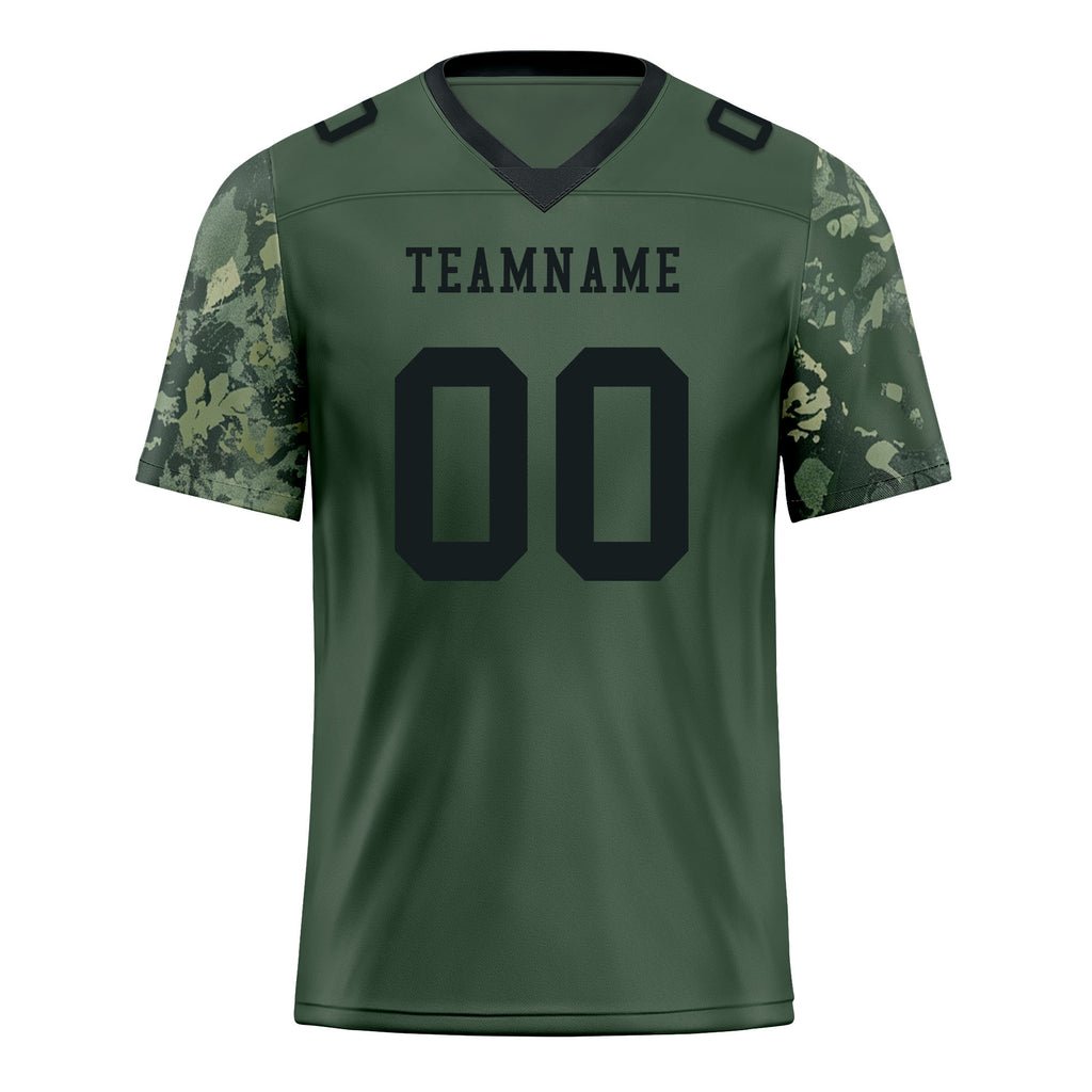 Custom Camo Personalized Authentic Football Jersey FBJ02-D06129