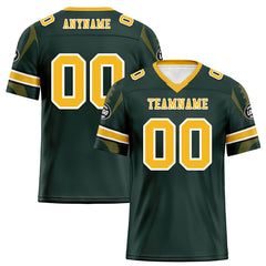 Custom Green Green Bay Football Jersey and Sports Shoes Combo Offer Personalized Combo ZH-D025008-13