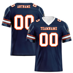 Custom Blue Denver Football Jersey and Sports Shoes Combo Offer Personalized Combo ZH-D025008-12