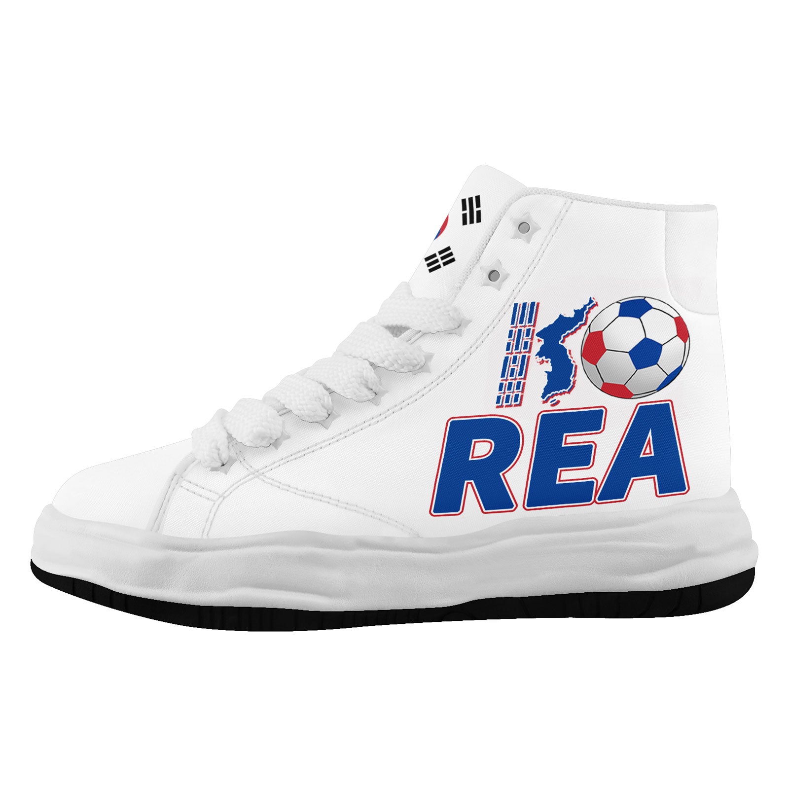 Custom South Korea 2026 World Cup Sneakers DIY Country Flag Running Shoes Lightweight Sport Shoes Gift for Football Fans Personalized Team Name and Logo FN039-F009106-5