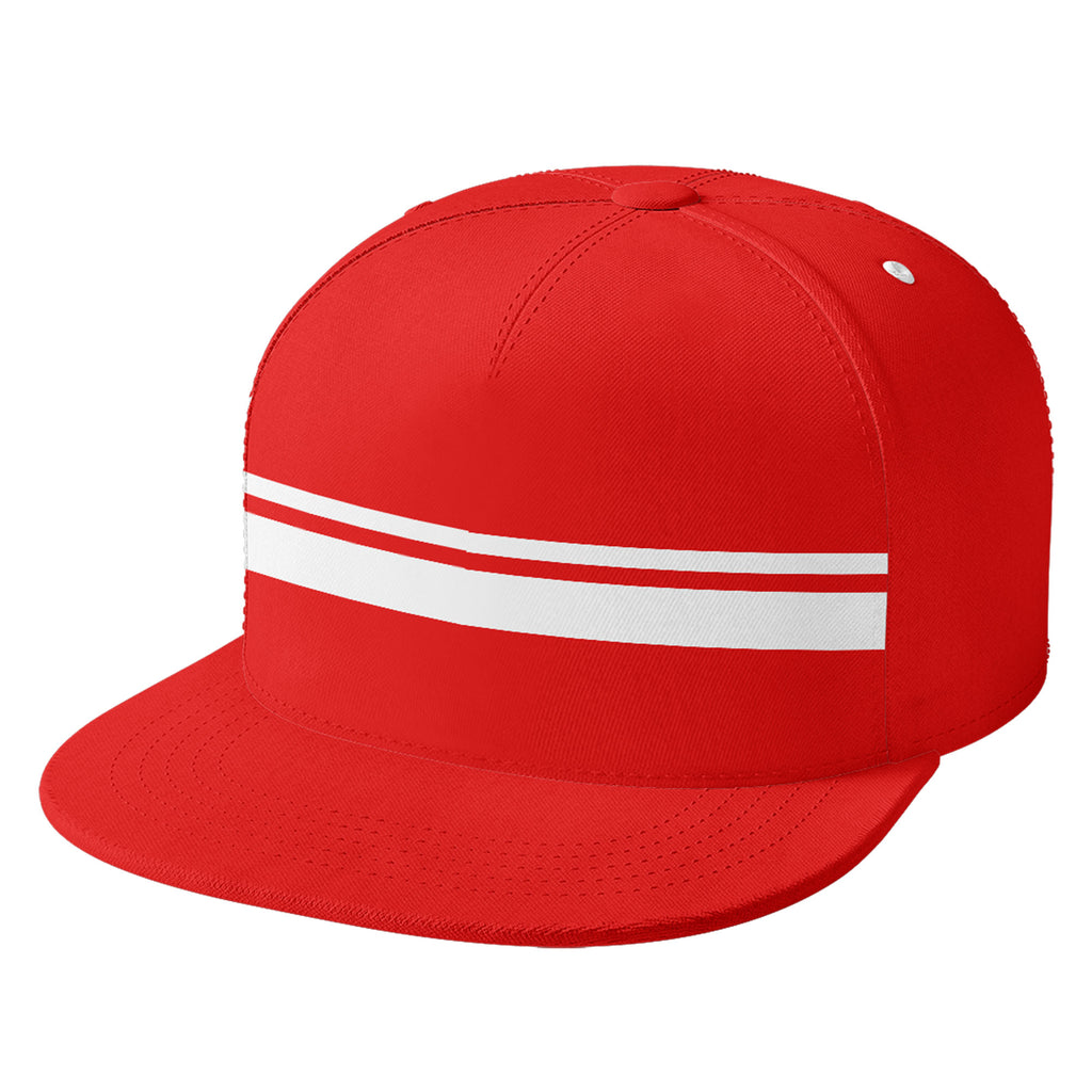 Custom Red New York Hat Sport Design Cap Stitched Adjustable Personalized PR067B-D020262-21