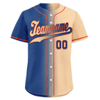 Custom Blue Beige Gradient Fashion Personalized Authentic Baseball Jersey BSBJ01-D0a7077