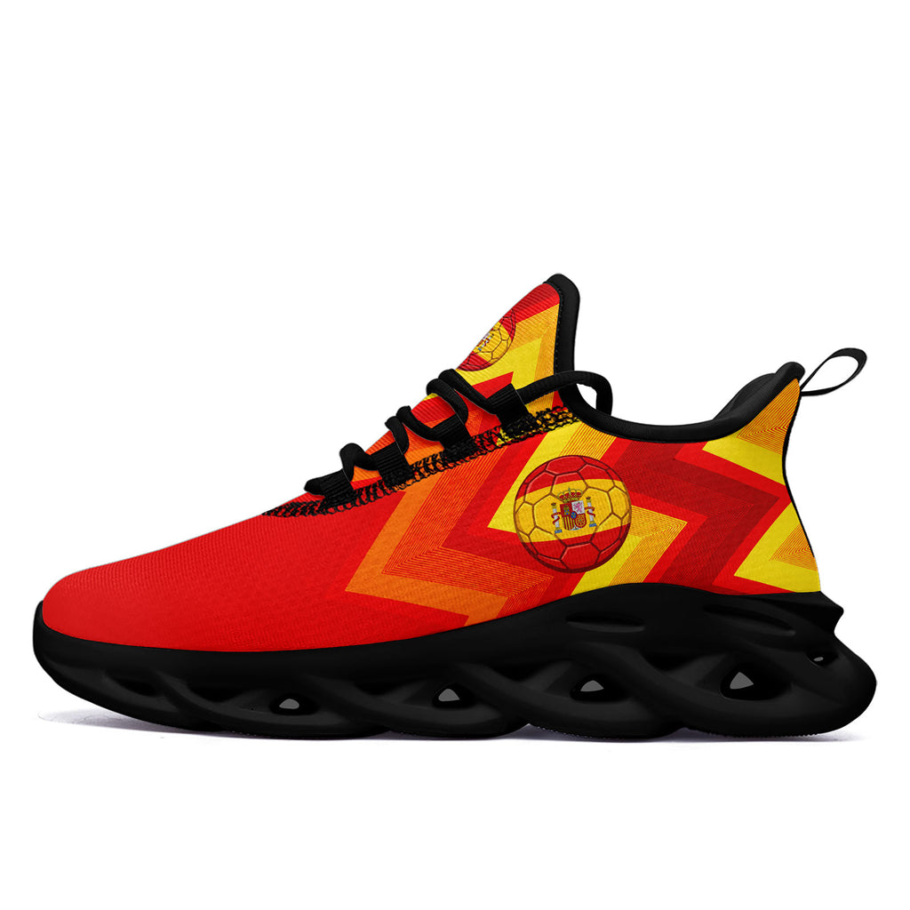 Custom 2026 World Cup Spain Sneakers DIY Country Flag Running Shoes Lightweight Sport Shoes Gift for Football Fans Personalized Team Name and Logo FN003-F027068-4