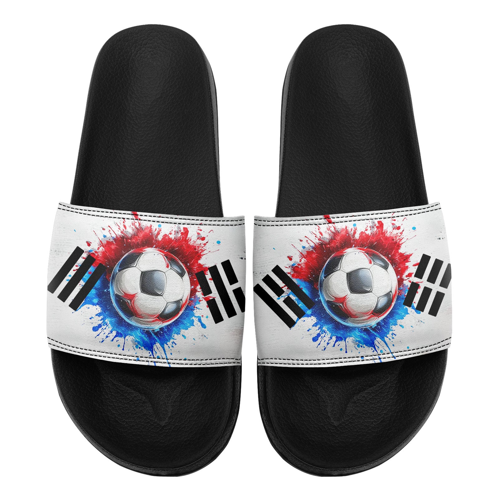 Custom South Korea 2026 World Cup Sneakers DIY Country Flag Running Shoes Lightweight Sport Shoes Gift for Football Fans Personalized Team Name and Logo FN056-F009108-5