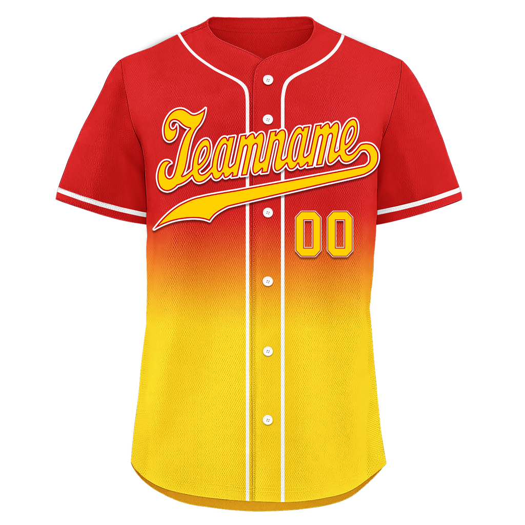 Custom Red Yellow Fade Fashion Personalized Authentic Baseball Jersey BSBJ01-D0a70d7