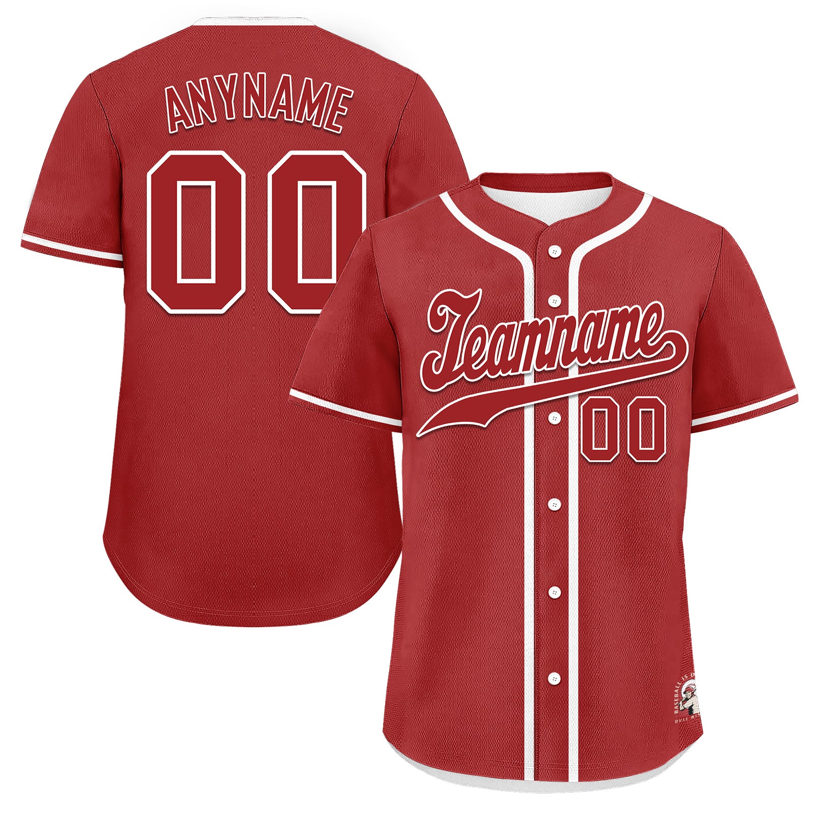 Custom Vintage Personalized Authentic Baseball Jersey BSBJ01-E025021-12