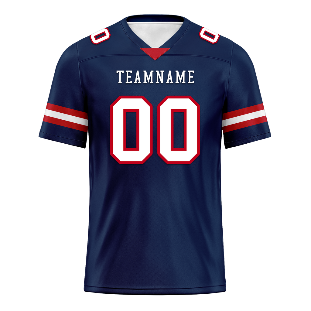 Custom Blue Classic Style Personalized Authentic Football Jersey FBJ02-bd0a70b0