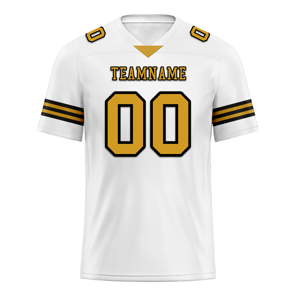 Custom White Classic Style Personalized Authentic Football Jersey FBJ02-bd0a70a0