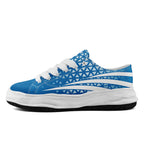 Custom Blue White Michigan Football Jersey and Sports Shoes Combo Offer Personalized Combo ZH-D023031-11