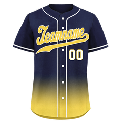 Custom Blue Yellow Fade Fashion Personalized Authentic Baseball Jersey BSBJ01-D0a70e9