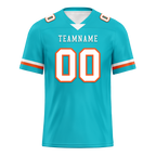 Custom Cyan Classic Style Personalized Authentic Football Jersey FBJ02-bd0a70ba