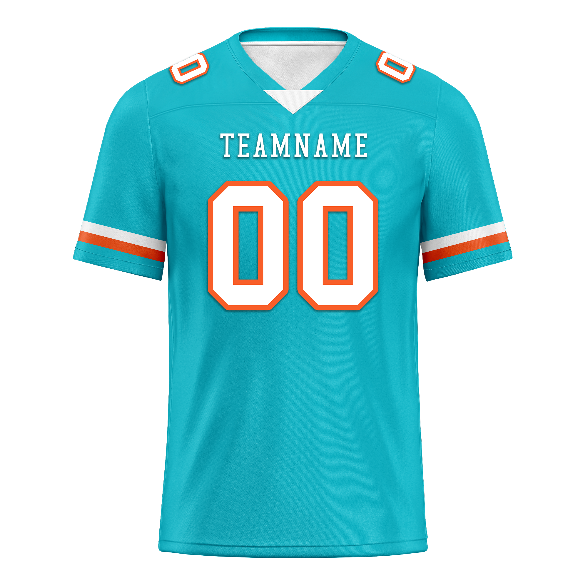Custom Cyan Classic Style Personalized Authentic Football Jersey FBJ02-bd0a70ba