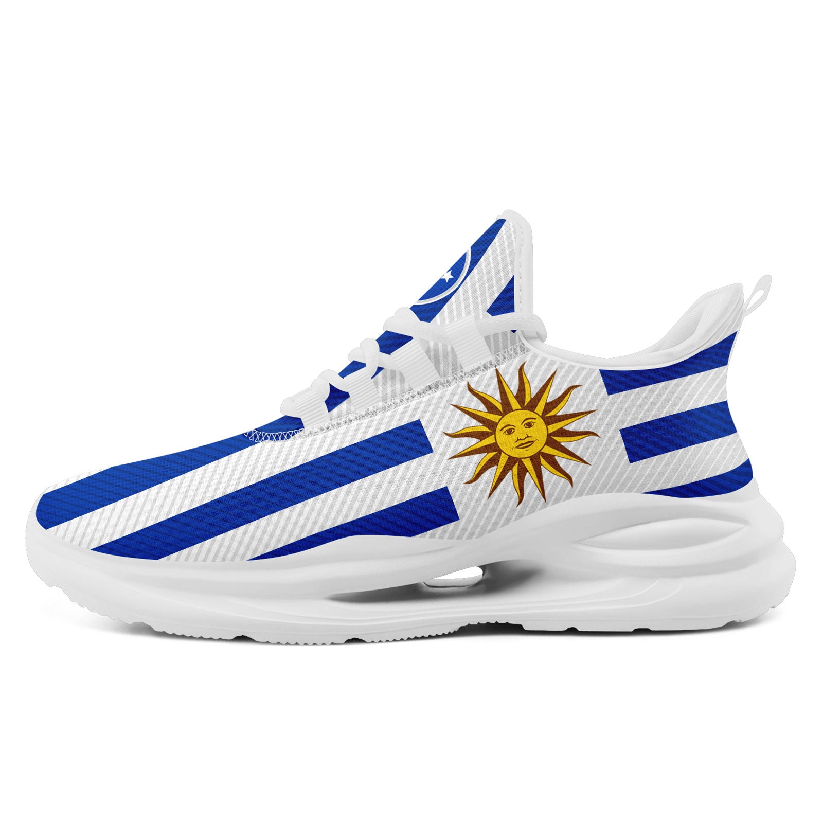 Custom Uruguay 2026 World Cup Sneakers DIY Country Flag Running Shoes Lightweight Sport Shoes Gift for Football Fans Personalized Team Name and Logo FN079-F009082-4