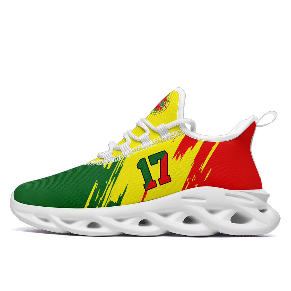Custom 2026 World Cup Portugal Sneakers DIY Country Flag Running Shoes Lightweight Sport Shoes Gift for Football Fans Personalized Team Name and Logo FN003-F023081-2