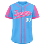 Custom Yellow Pink Raglan Sleeves Personalized Authentic Baseball Jersey BSBJ01-D017200