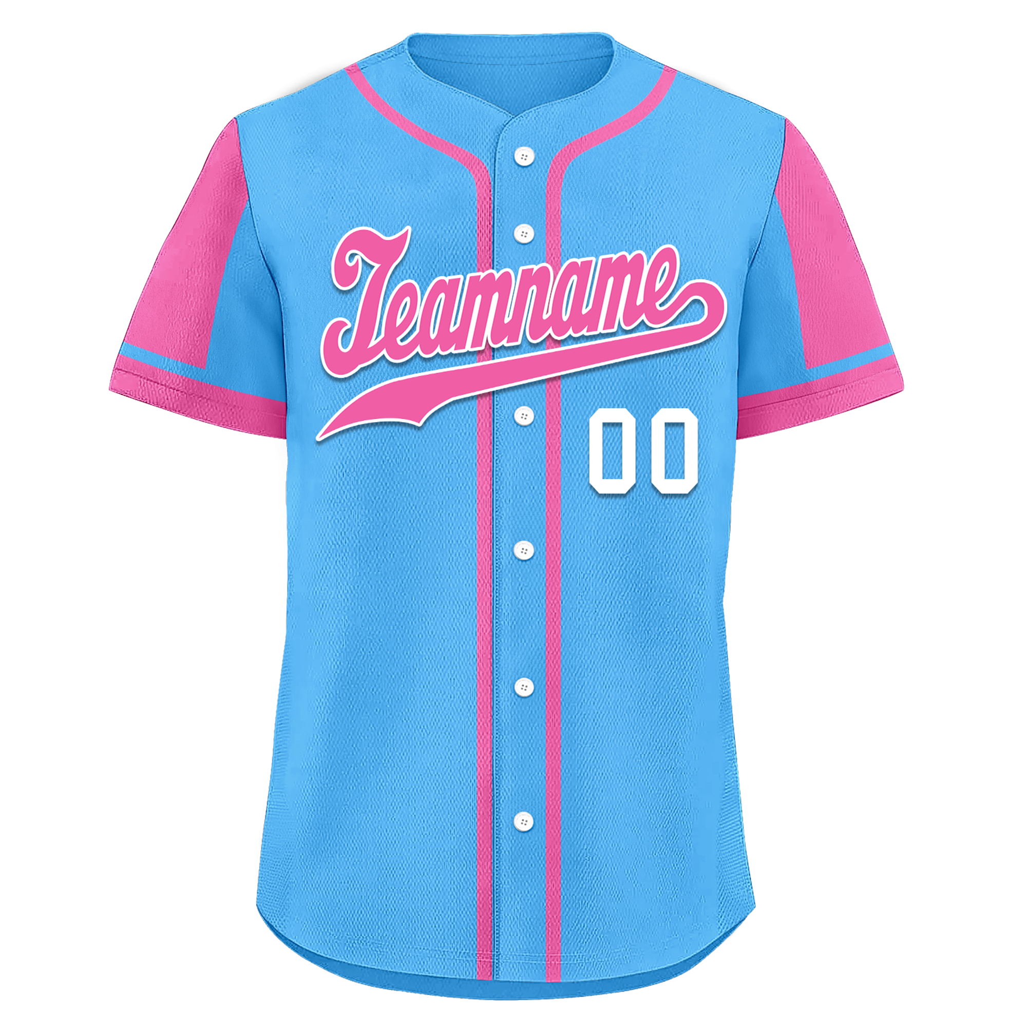 Custom Yellow Pink Raglan Sleeves Personalized Authentic Baseball Jersey BSBJ01-D017200