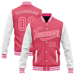 Custom Raglan Sleeves Jacket Bomber Full-Snap Varsity Letterman Personalized Jacket FZ005-D025002-2