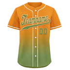 Custom Orange Green Fade Fashion Personalized Authentic Baseball Jersey BSBJ01-D0a70b9