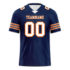 Custom Blue White Classic Style Personalized Authentic Football Jersey FBJ02-bd0a700d