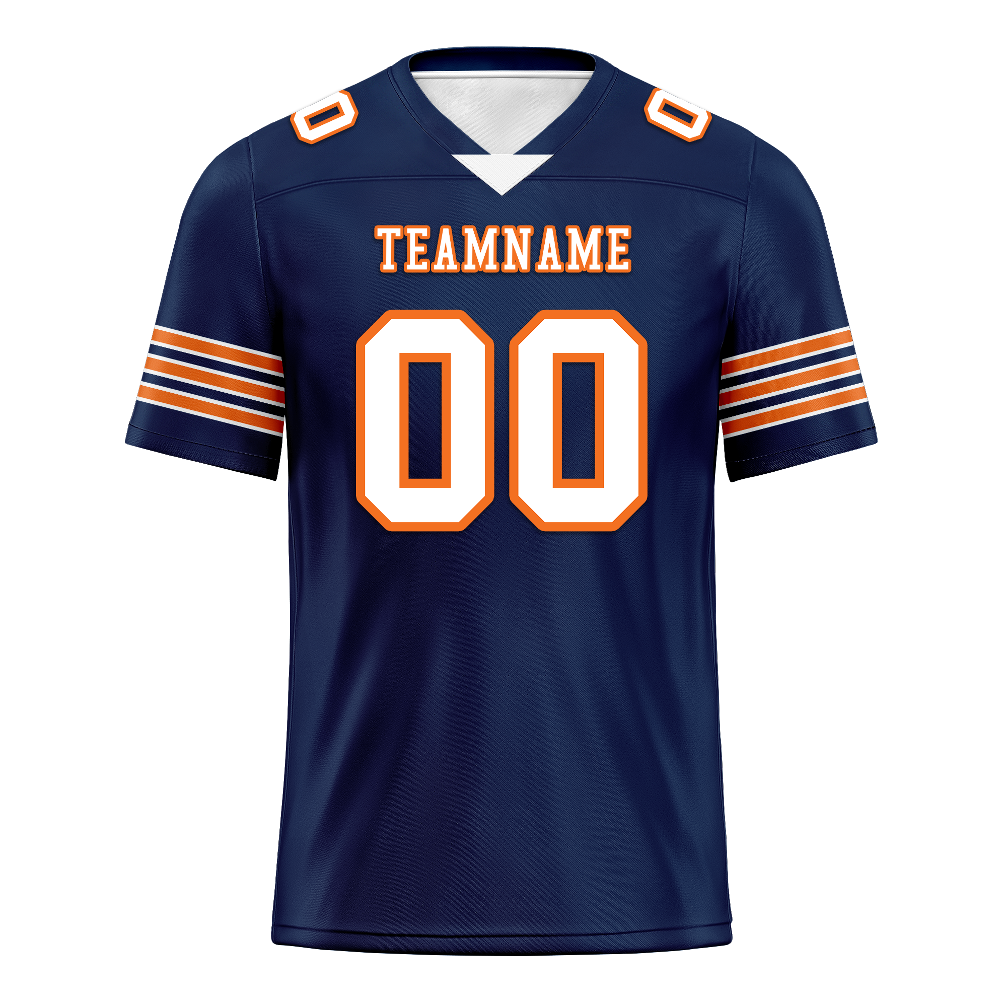 Custom Blue White Classic Style Personalized Authentic Football Jersey FBJ02-bd0a700d