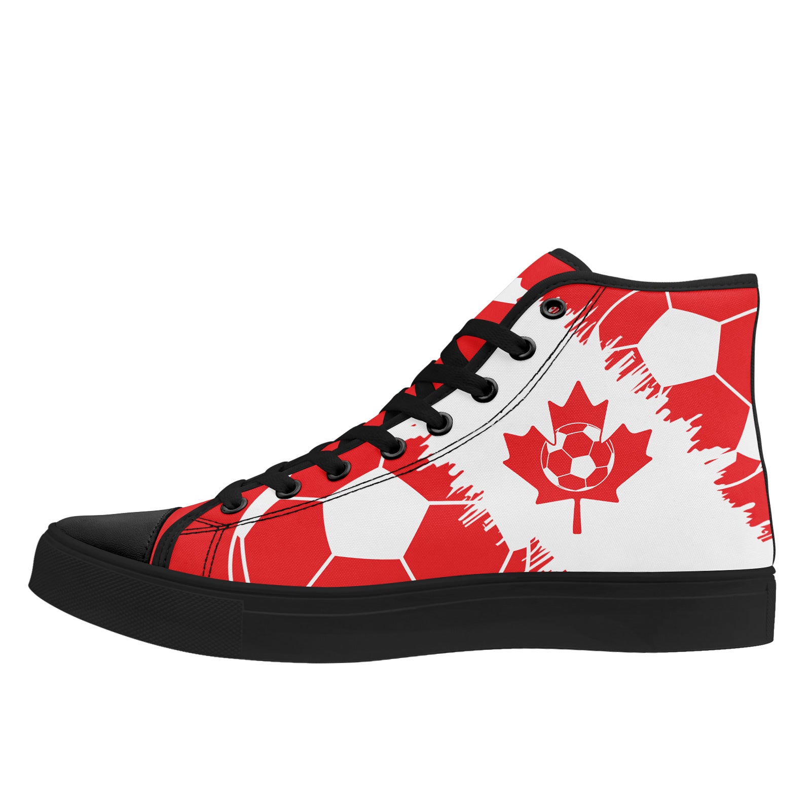 Custom 2026 World Cup Canada Sneakers DIY Country Flag Running Shoes Lightweight Sport Shoes Gift for Football Fans Personalized Team Name and Logo FN024-F023064-1