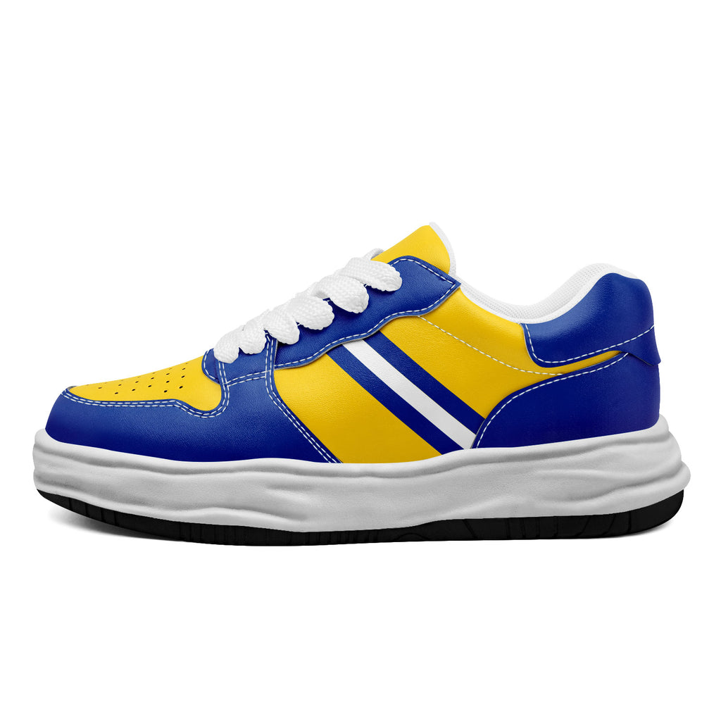 Custom Blue Yellow Los Angeles Shoes Personalized Sneaker FN032-D020389-15