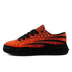 Custom Black Orange Ohio Shoes Personalized Sneaker FN038-D023003-6