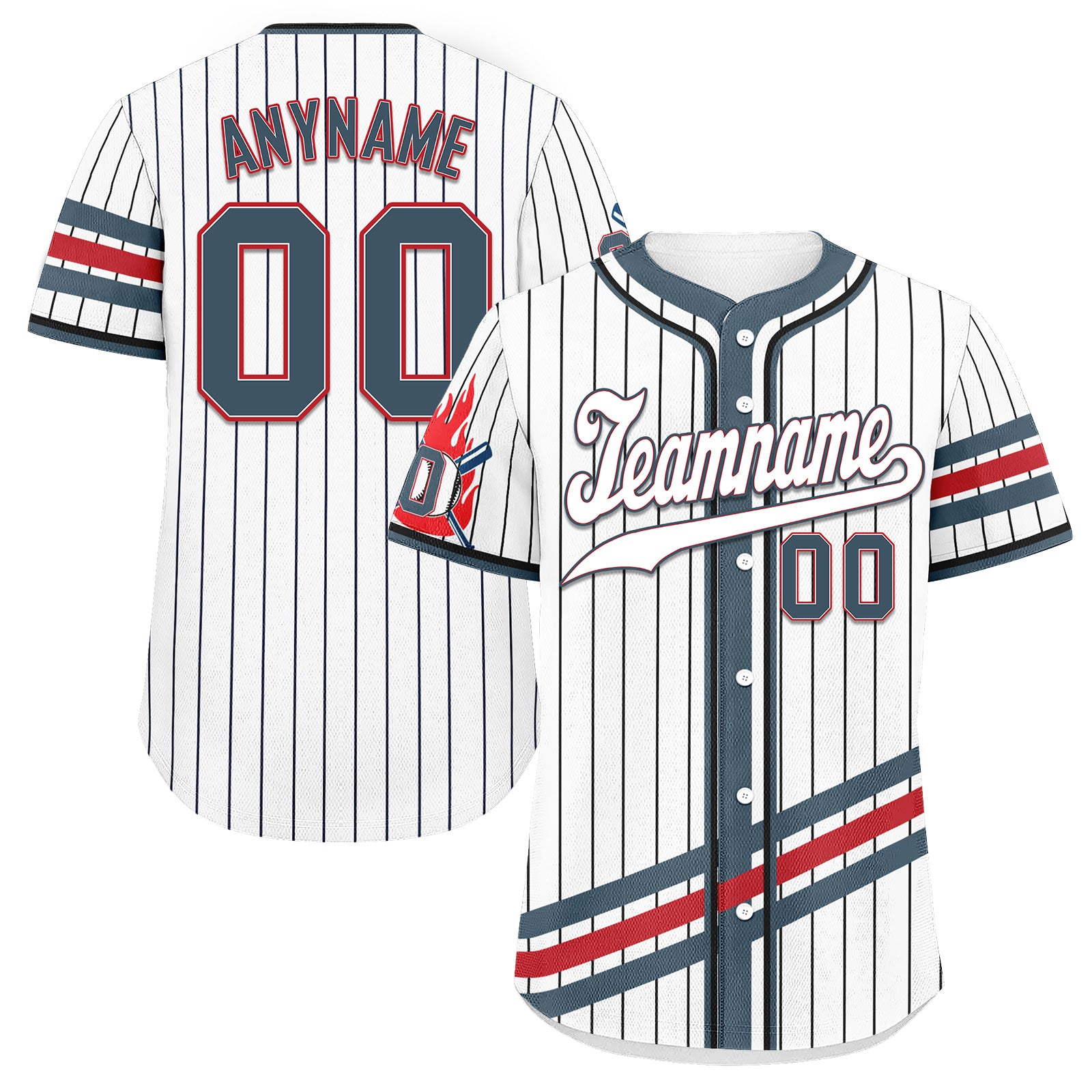 Custom Vintage Personalized Authentic Baseball Jersey BSBJ01-E025021-7