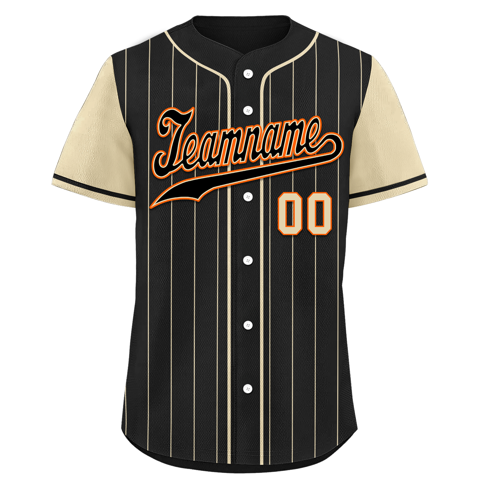 Custom Black Yellow Stripe Fashion Personalized Authentic Baseball Jersey BSBJ01-D017237