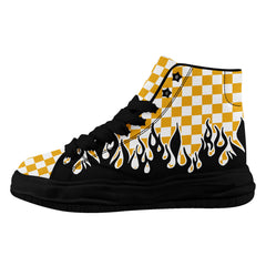 Custom Black Yellow White Pittsburgh Firesoul Shoes Personalized Sneaker FN039-D020272-30