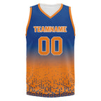 Custom Blue Orange Fade Fashion Sports Uniform Basketball Jersey BBJ01-D020102-3