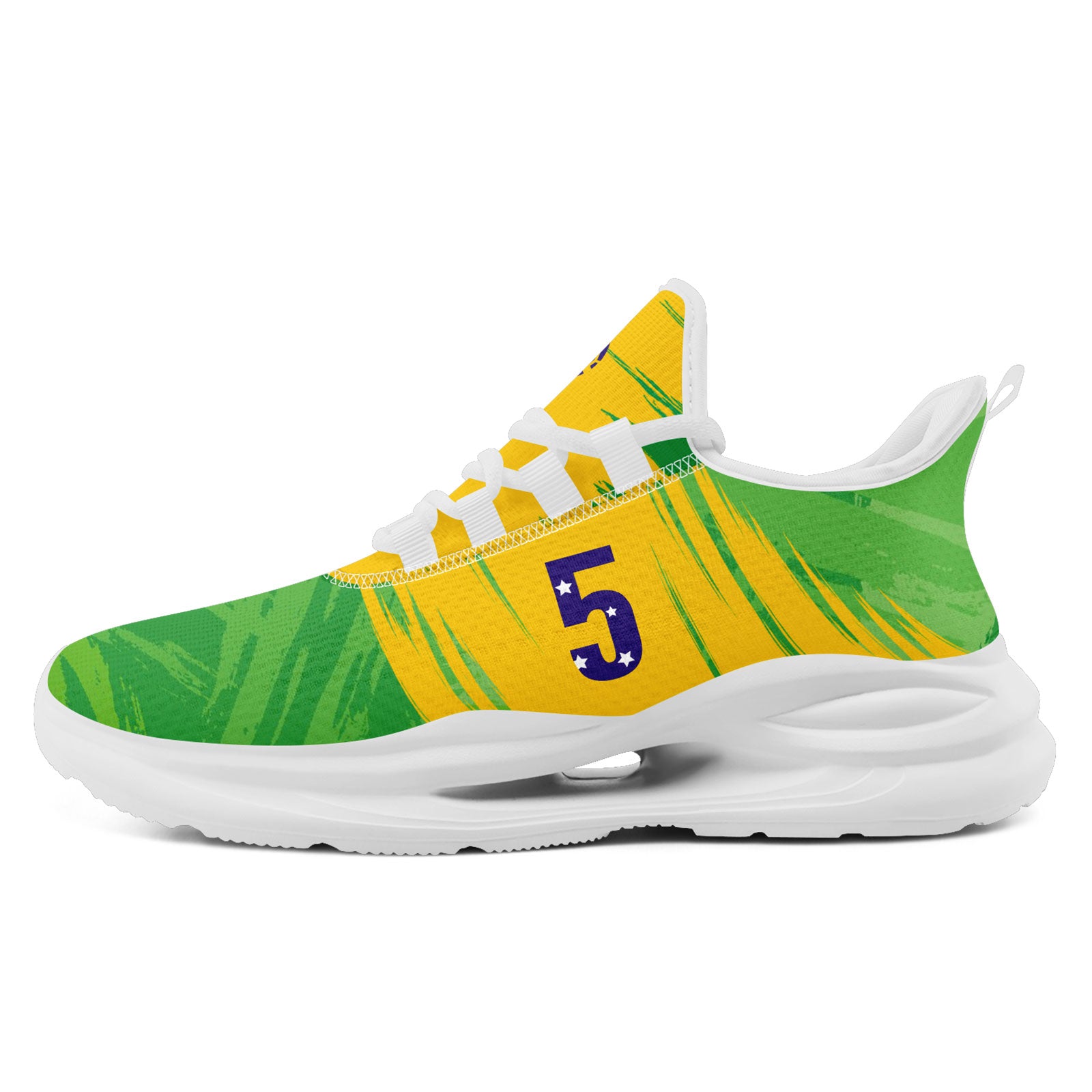 Custom 2026 World Cup Brazil Sneakers DIY Country Flag Running Shoes Lightweight Sport Shoes Gift for Football Fans Personalized Team Name and Logo FN079-F027080-2